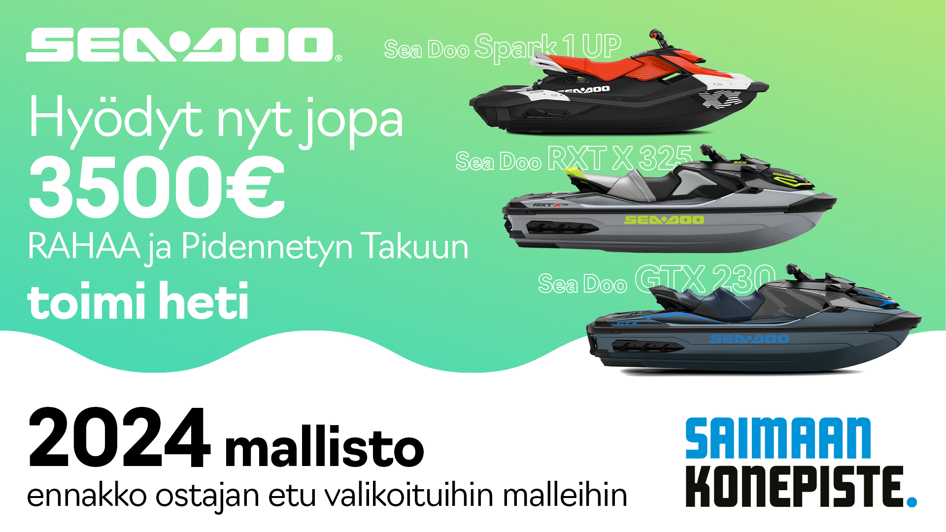 Sea-Doo 2024 ennakko ostajan etu